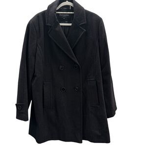 Vintage Forecaster of Boston Wool Blend Coat Double Breasted Long Blazer Plus 18